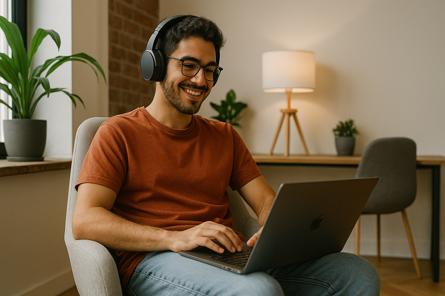 Colaborador em trabalho remoto
